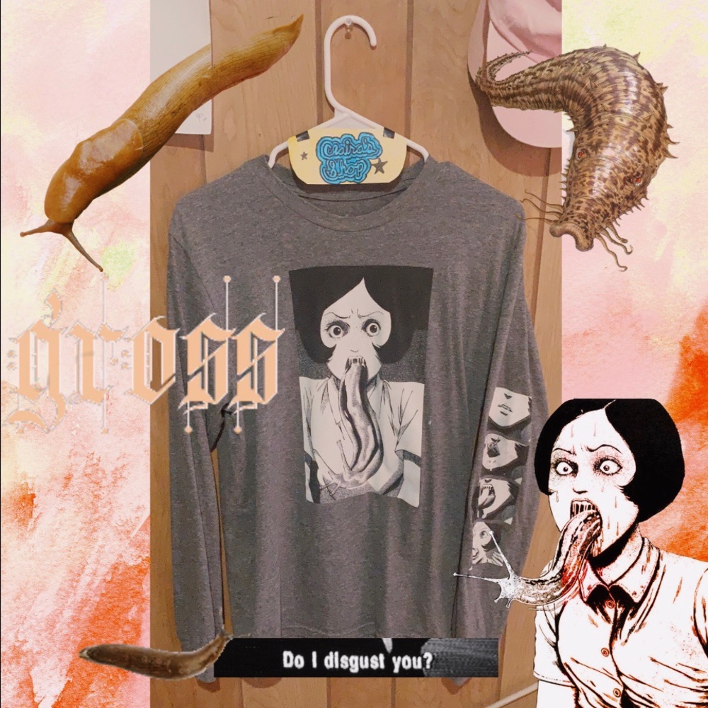 Junji Ito anime gore long sleeve Hot Topic